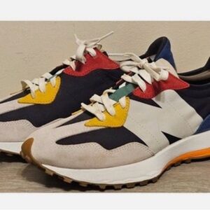 New Balance 327-Multicolor Suede & Mesh Sneakers - 4.5 Kids, 6 Women.